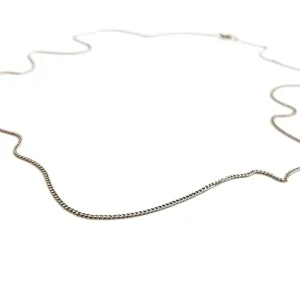 Collier Maille Gourmette Or blanc