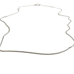 Collier Maille gourmette Or blanc
