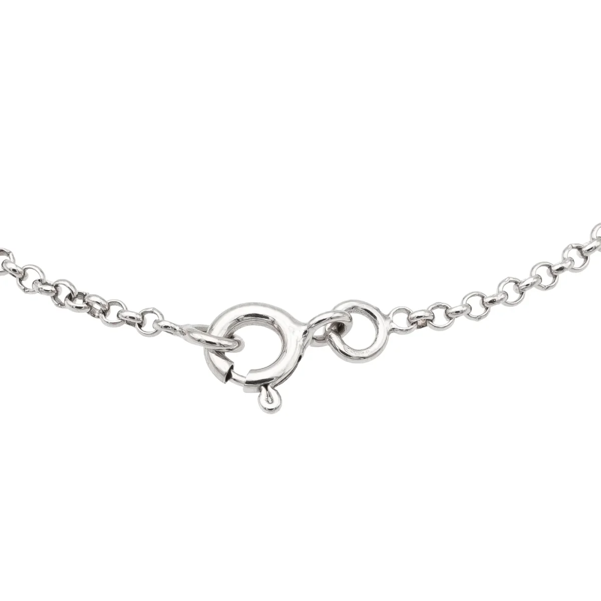 Bracelet Gourmette Or blanc – Image 3