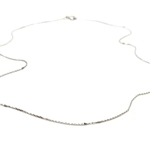 Collier Maille forçat Or blanc