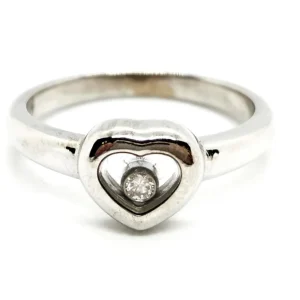 Chopard Bague Coeur Happy diamonds Or blanc Diamant