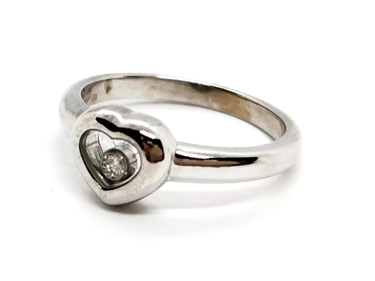 Chopard Bague Coeur Happy diamonds Or blanc Diamant – Image 3