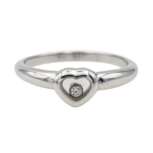 Chopard Bague Coeur Happy diamonds Or blanc Diamant