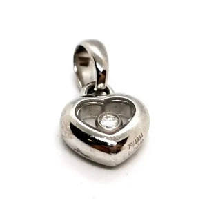 Chopard Pendentif Coeur Happy diamonds Or blanc Diamant