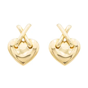 Boucles d'oreilles Coeur Or jaune