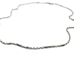 Collier Maille forçat Or blanc