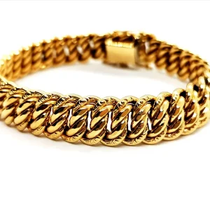 Bracelet Maille américaine Or jaune