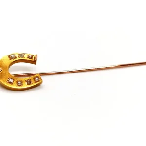 Accessoire Epingle Or jaune, Or rose Diamant, Perle