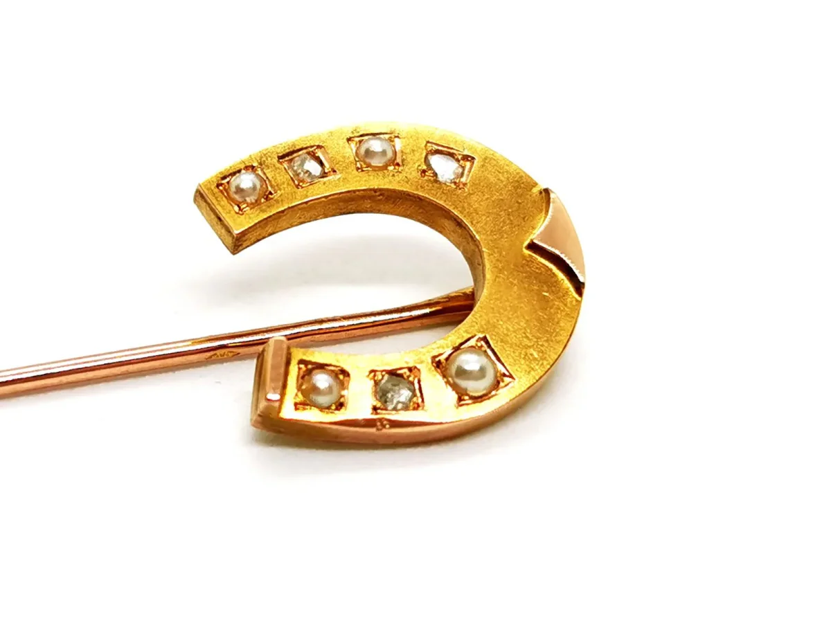 Accessoire Epingle Or jaune, Or rose Diamant, Perle – Image 3