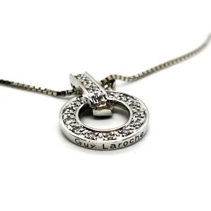 Guy laroche Collier Or blanc Diamant