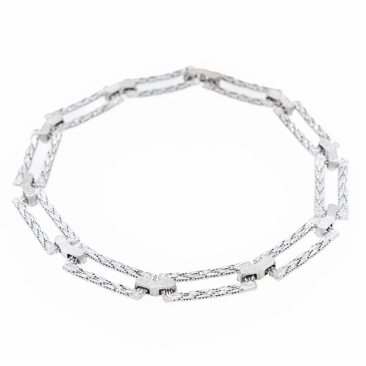 Collier Art déco Or blanc – Image 5