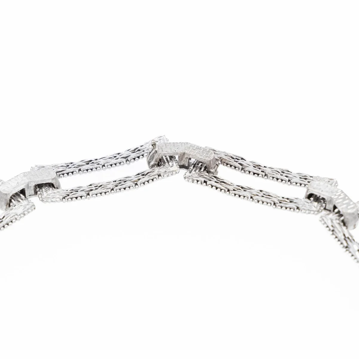 Collier Art déco Or blanc – Image 6