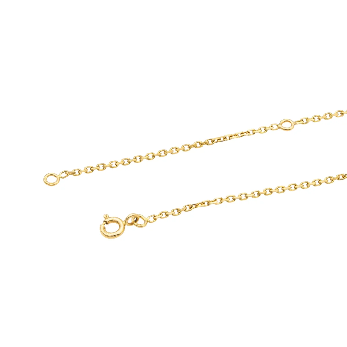 Collier Chaîne + pendentif Or jaune Opale, Diamant, Aigue marine – Image 7