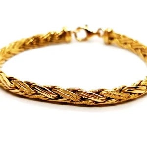 Bracelet Maille palmier Or jaune