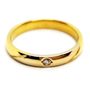 Bague Alliance Or jaune Diamant