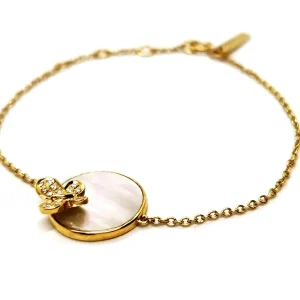 Morganne bello Bracelet  Or jaune Diamant, Nacre