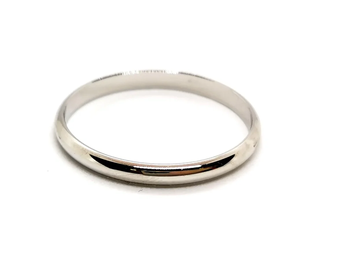 Bague Alliance Or blanc – Image 5