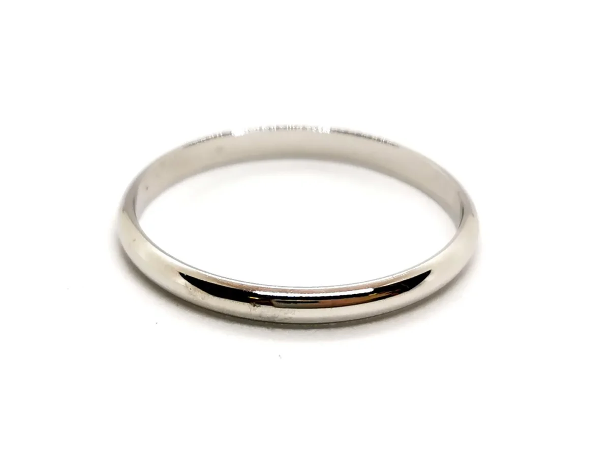 Bague Alliance Or blanc – Image 6