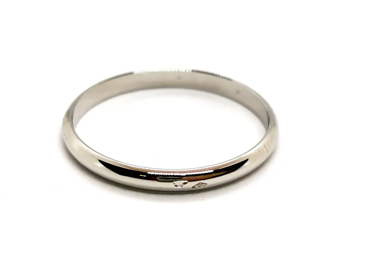 Bague Alliance Or blanc – Image 7
