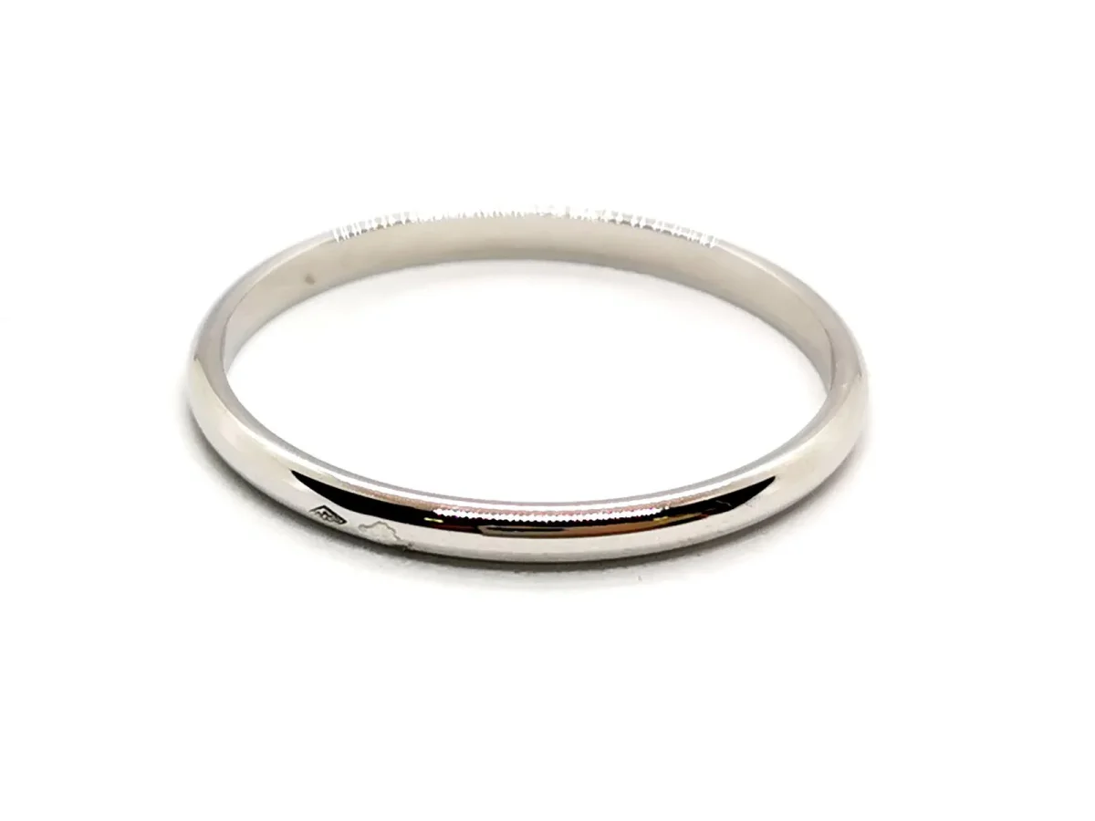 Bague Alliance Or blanc – Image 5