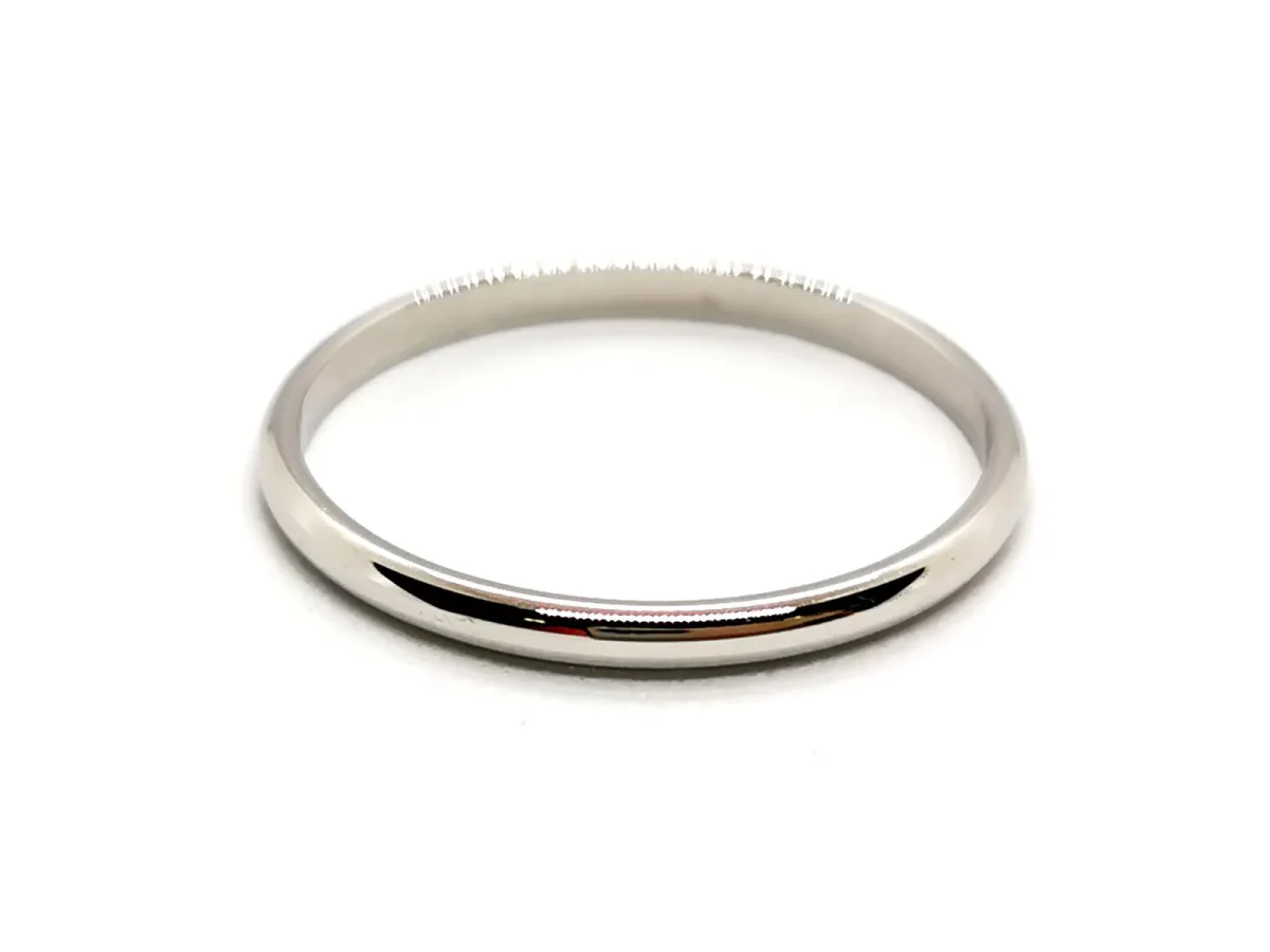 Bague Alliance Or blanc – Image 6