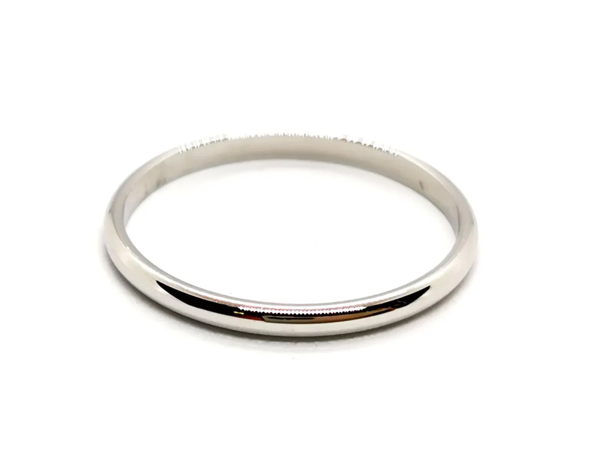 Bague Alliance Or blanc – Image 7