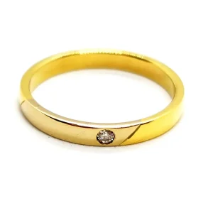 Bague Alliance Or jaune Diamant