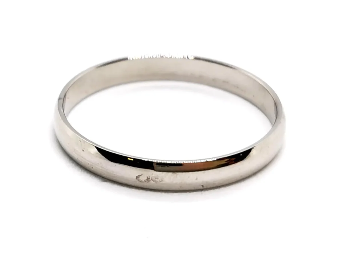 Bague Alliance Or blanc – Image 4