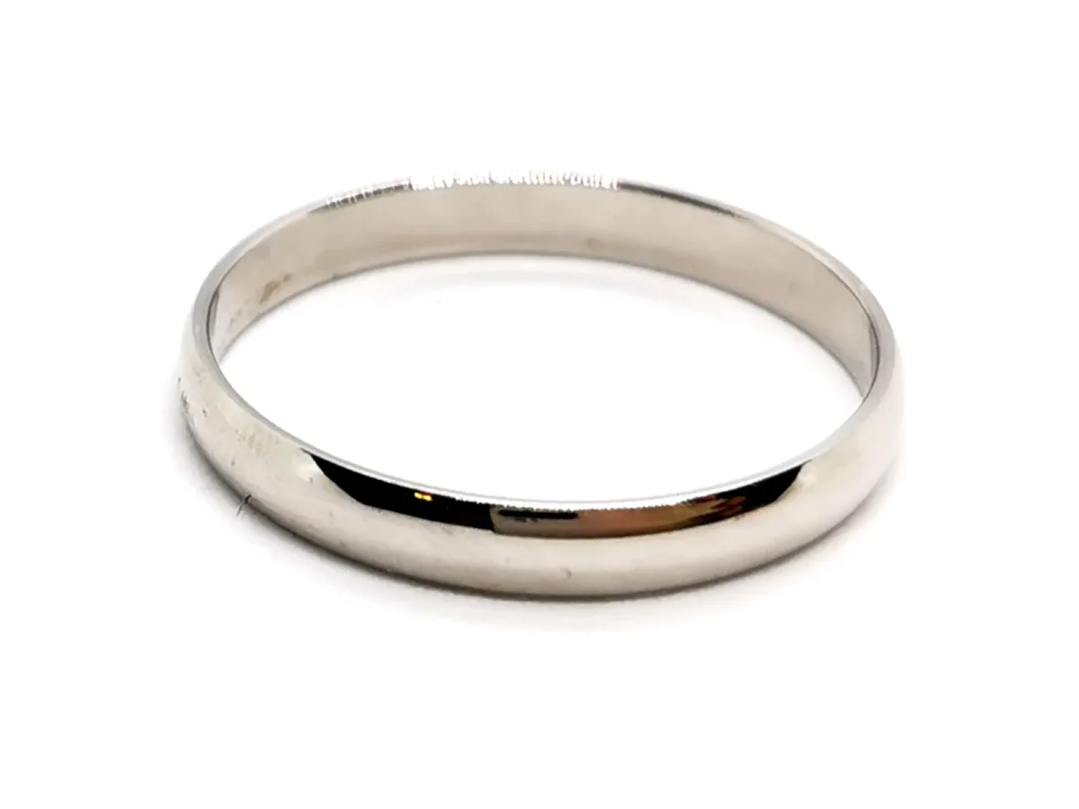 Bague Alliance Or blanc – Image 5