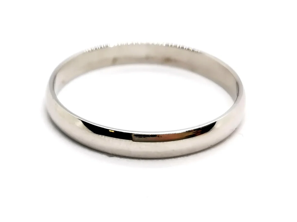 Bague Alliance Or blanc – Image 6