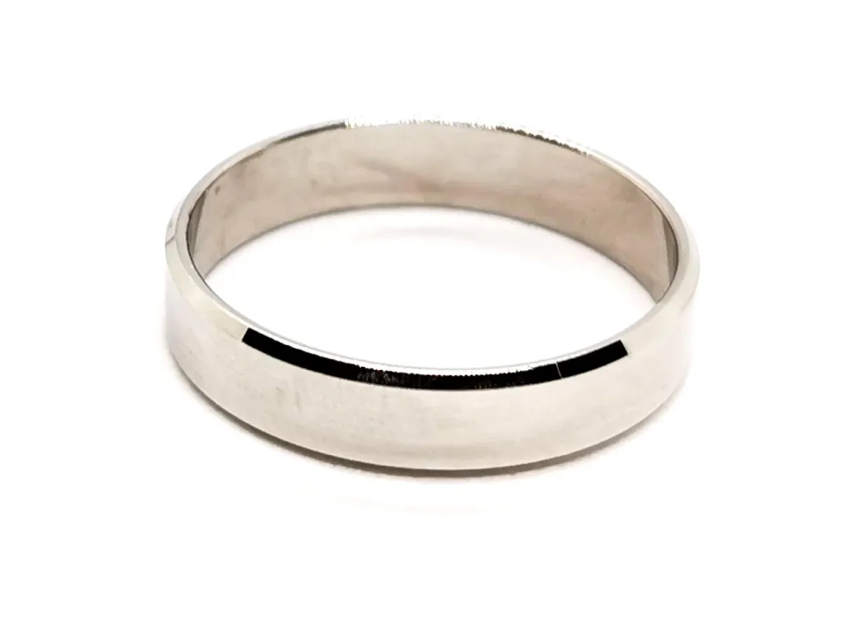 Bague Alliance Or blanc – Image 2