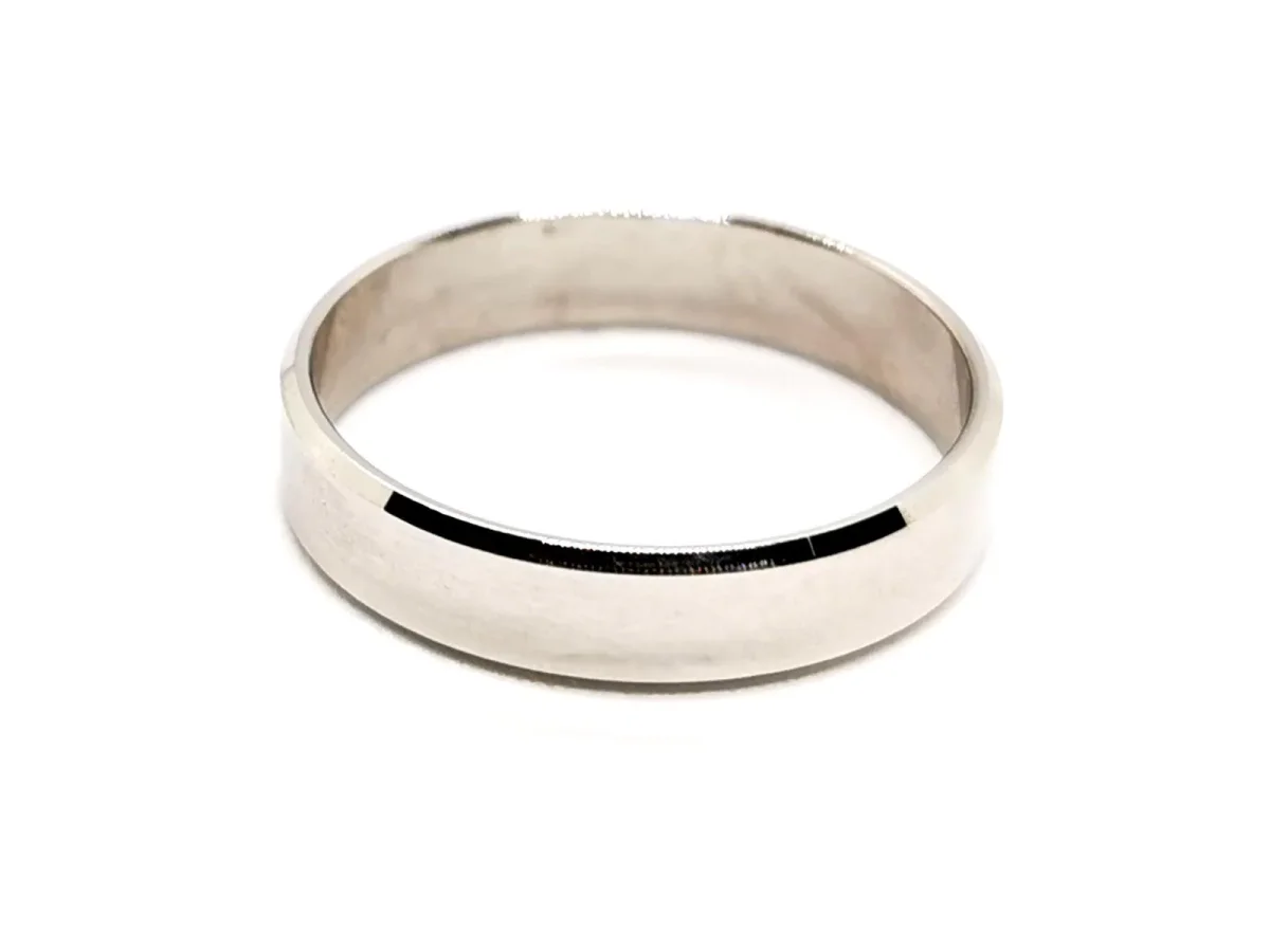 Bague Alliance Or blanc – Image 6