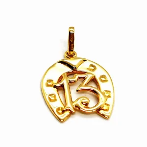Pendentif Fer à cheval Or jaune