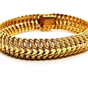 Bracelet Maille américaine Or jaune