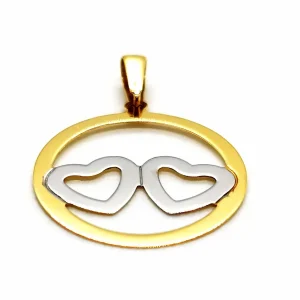 Pendentif Or jaune, Or blanc
