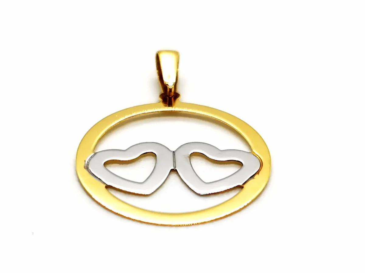 Pendentif Or jaune, Or blanc