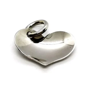 Pendentif Coeur Or blanc
