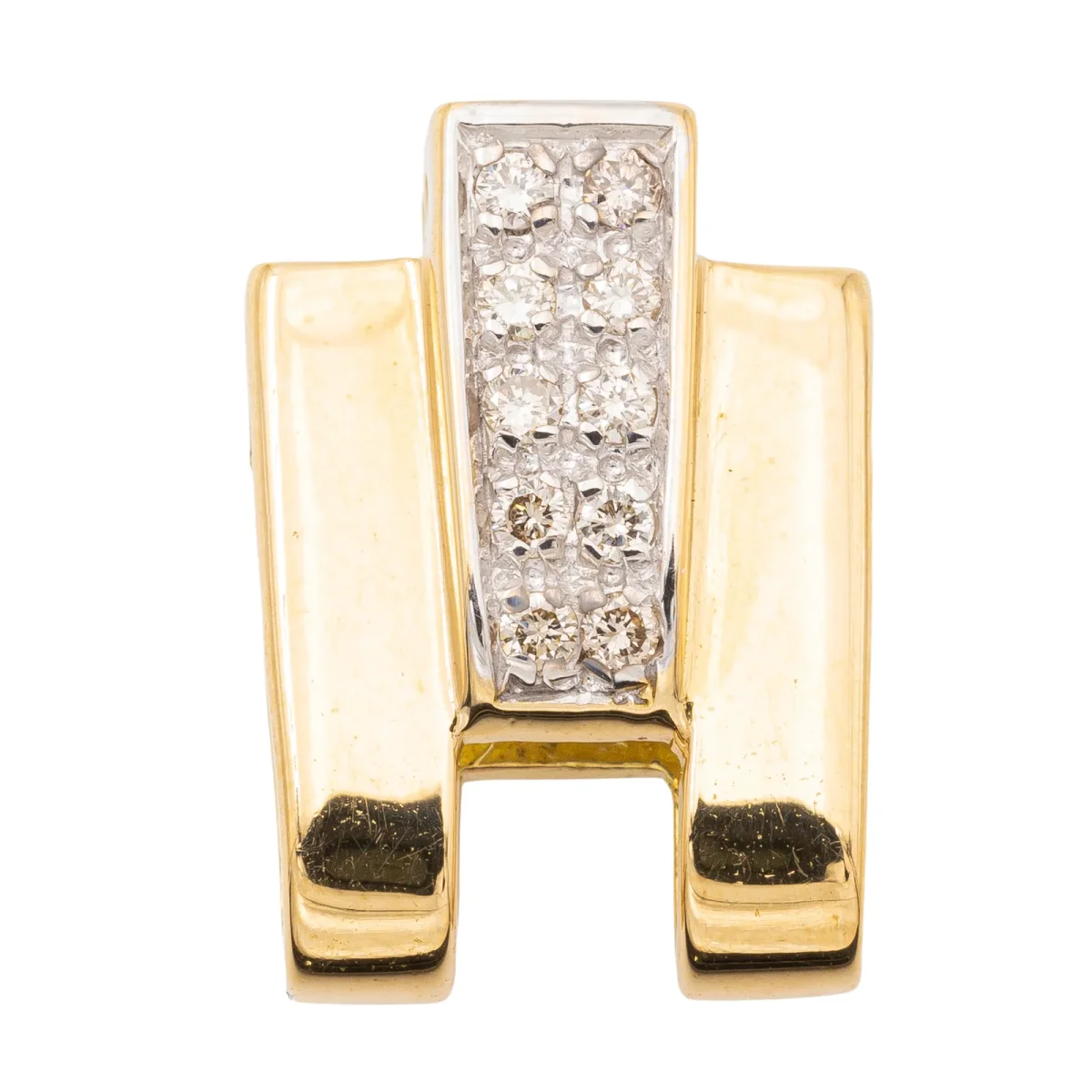 Pendentif Or jaune, Or blanc Diamant – Image 5