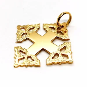 Pendentif Croix Or jaune