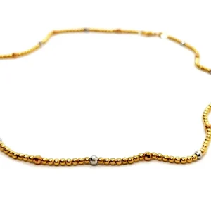 Collier Boules Or jaune, Or rose, Or blanc