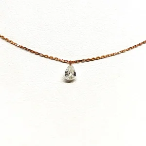 La brune et la blonde Collier 360° Or rose Diamant