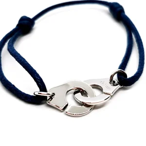 Dinh van Bracelet Cordon Menottes Or blanc