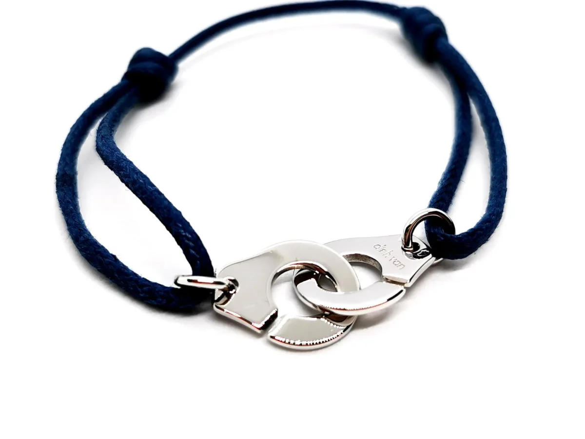 Dinh van Bracelet Cordon Menottes Or blanc – Image 2