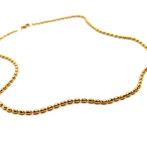 Fred Collier Maille olive  Or jaune