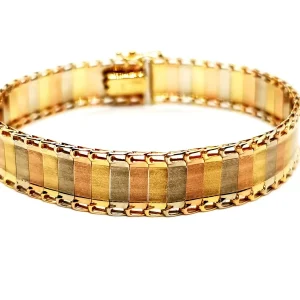 Bracelet Manchette Or jaune, Or blanc, Or rose