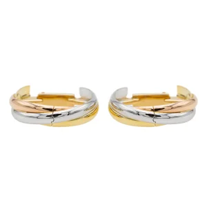 Cartier Boutons de manchette Trinity Or blanc, Or jaune, Or rose