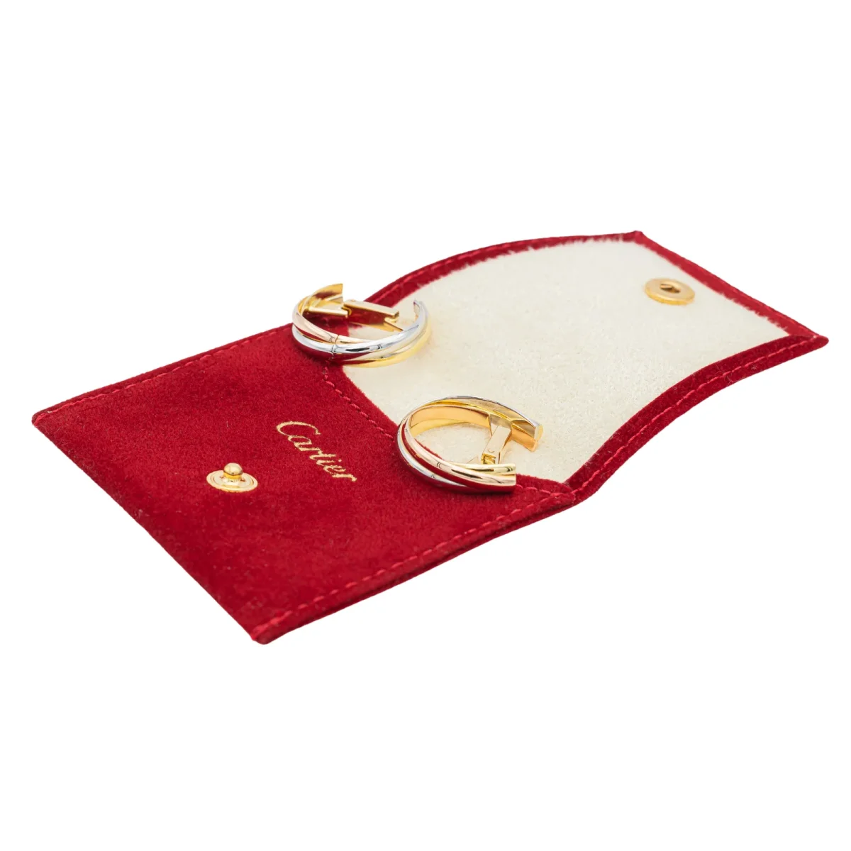 Cartier Boutons de manchette Trinity Or blanc, Or jaune, Or rose – Image 3