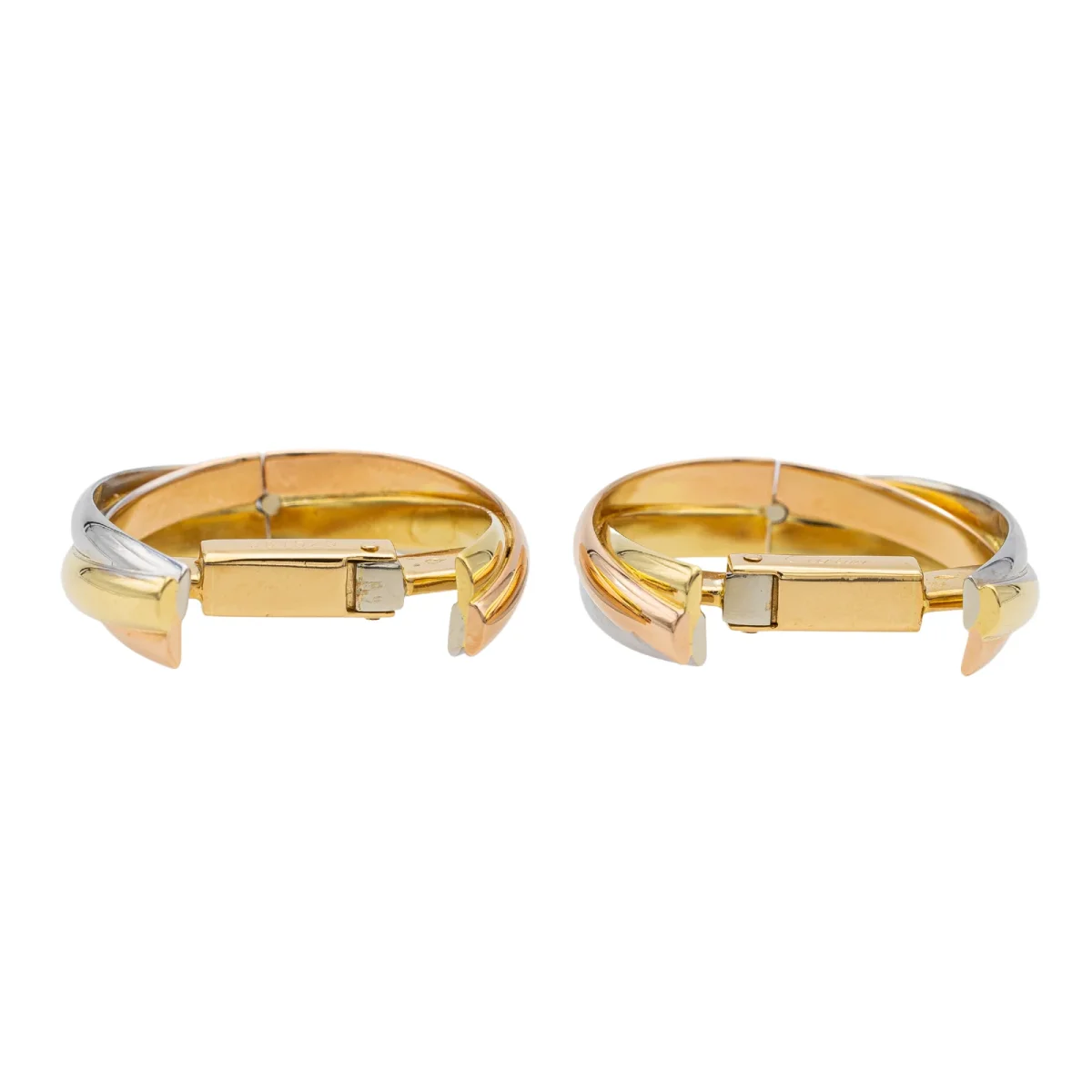 Cartier Boutons de manchette Trinity Or blanc, Or jaune, Or rose – Image 7