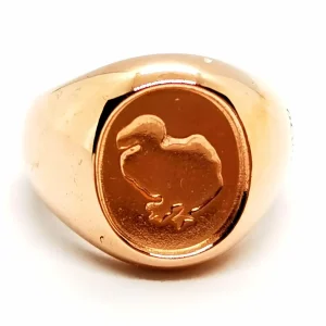 Dodo pomellato Bague Chevalière  Or rose