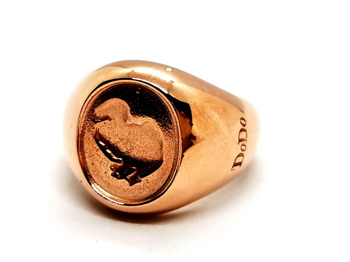 Dodo pomellato Bague Chevalière Or rose – Image 3